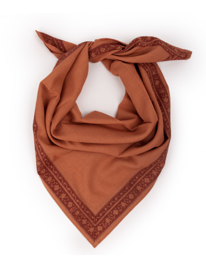 foulard indien terracotta bindi atelier